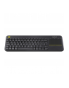 LOGITECH K400 Plus wireless Touch Keyboard - Dark (CH) - nr 25