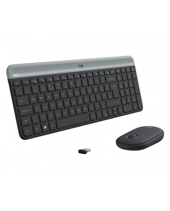 LOGITECH Slim Wireless Keyboard and Mouse Combo MK470 - GRAPHITE - UK - INTNL