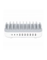 MANHATTAN 10-Port USB Charging Station 3x USB-C PD Ports up to 18 W/Port 7x USB-A Ports up to 12 W 2.4 A/Port 120 W Total White/Gray - nr 20