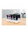 MANHATTAN 10-Port USB Charging Station 3x USB-C PD Ports up to 18 W/Port 7x USB-A Ports up to 12 W 2.4 A/Port 120 W Total White/Gray - nr 21