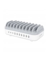 MANHATTAN 10-Port USB Charging Station 3x USB-C PD Ports up to 18 W/Port 7x USB-A Ports up to 12 W 2.4 A/Port 120 W Total White/Gray - nr 8