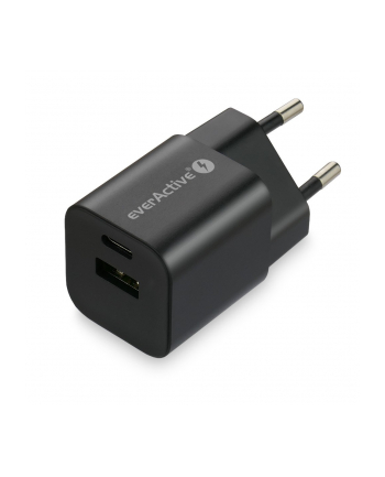 everactive Ładowarka USB/USB-C QC3.0 30W technologia GaN Czarna