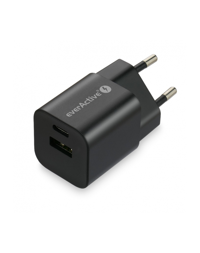 everactive Ładowarka USB/USB-C QC3.0 30W technologia GaN Czarna główny