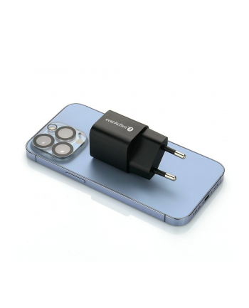 everactive Ładowarka USB/USB-C QC3.0 30W technologia GaN Czarna