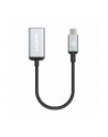 MANHATTAN 4K60Hz USB-C to HDMI Adapter USB 3.2 Type-C Male to HDMI Female Converter 15 cm cable length Aluminum Black - nr 15