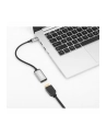 MANHATTAN 4K60Hz USB-C to HDMI Adapter USB 3.2 Type-C Male to HDMI Female Converter 15 cm cable length Aluminum Black - nr 16