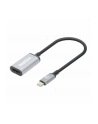 MANHATTAN 4K60Hz USB-C to HDMI Adapter USB 3.2 Type-C Male to HDMI Female Converter 15 cm cable length Aluminum Black - nr 7