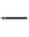 digitus Listwa zasilająca PDU 19' Rack, 7x gniazdo schuko, 2.0m, 1x wtyk unischuko, 16A, wł./wył., zabezpieczenie przeciążeniowe, profil aluminiowy - nr 3