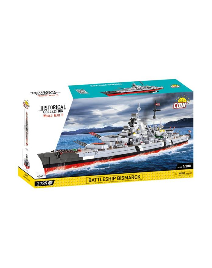 COBI 4841 Historical Collection WWII Battelship Bismarck 2789 klocków główny