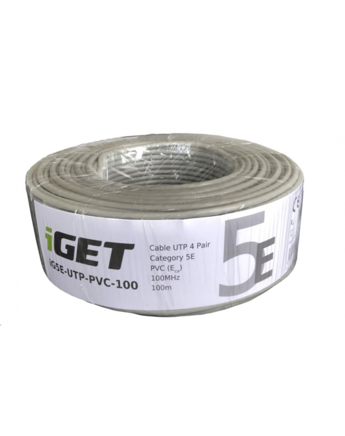 INNA   KABEL SKRĘTKA IGET UTP KAT.5E WEWN. DRUT 100M SZARY (IG5EUTPPVC100) SZARY (IG5EUTPPVC100) SZARY (IG5EUTPPVC100) główny