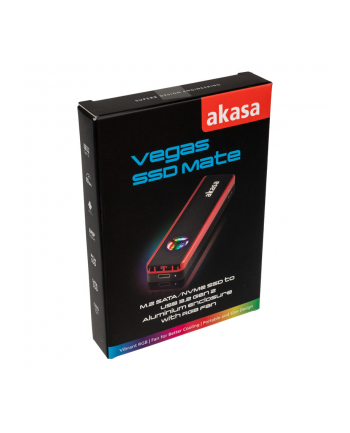 Akasa Rama Zewnętrzna Usb 3.2 Gen 2 Pro M.2 Ssd Rgb (AK-ENU3M2-06)