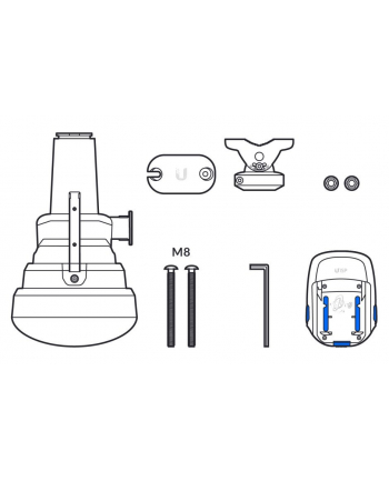 Ubiquiti UISP Horn | Antena sektorowa | PtMP, 45°, 5 - 7 GHz, 18 dBi