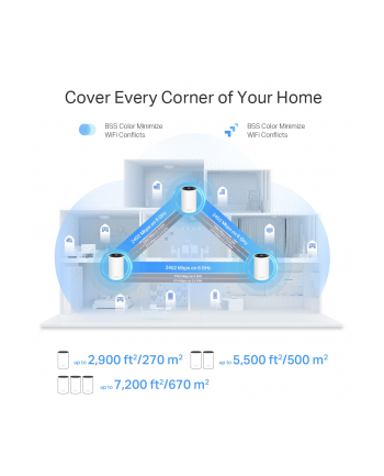 Tp-Link Tp Link Kompleksowy System Wi Fi Deco Xe75 Pro (1 Pack) Wifi 6E Mesh (1-PACK)