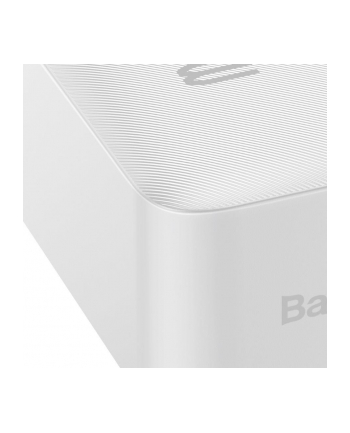 Baseus Bipow powerbank z szybkim ładowaniem 30000mAh 20W biały (Overseas Edition) + kabel USB-A - Micro USB 0.25m biały (PPBD050402)