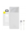 Baseus Bipow powerbank z szybkim ładowaniem 30000mAh 20W biały (Overseas Edition) + kabel USB-A - Micro USB 0.25m biały (PPBD050402) - nr 9