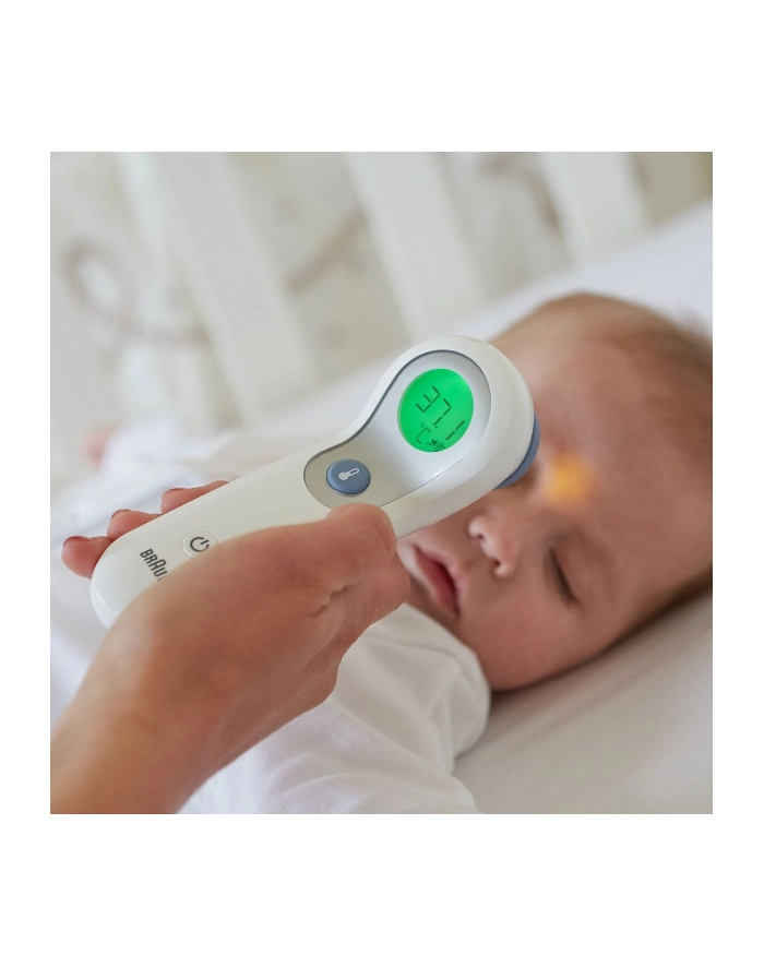 Braun Termometr Czoło No Touch   Thermometer Battery Protective Cap Instructions główny