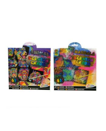 omega toys Kreatywna zdrapywanka Zwierzęta 6 obrazków