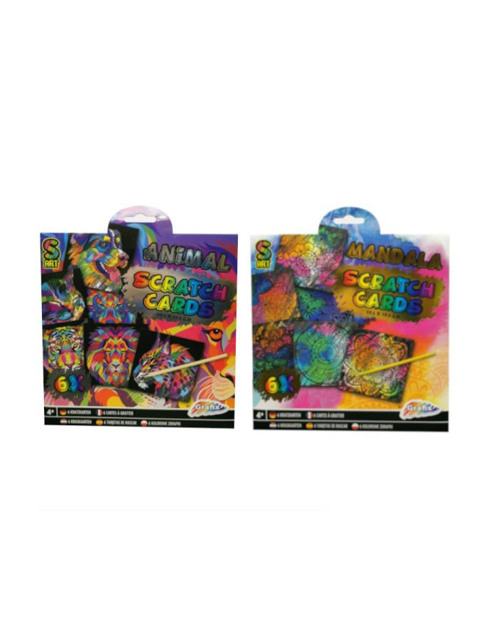 omega toys Kreatywna zdrapywanka Zwierzęta 6 obrazków główny