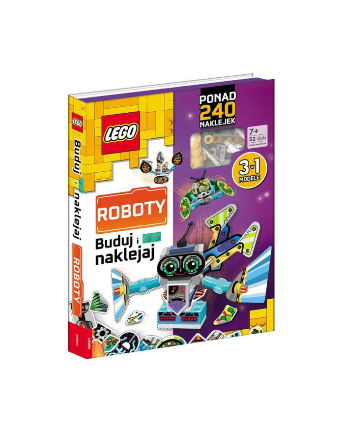 ameet Książeczka LEGO Master Brand. Buduj i naklejaj. Roboty BSC-6602 główny