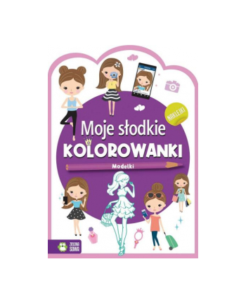 zielona sowa Książeczka Moje słodkie kolorowanki. Modelki