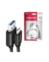 axagon BUCM3-AM10AB Kabel USB-C - USB-A 3.2 Gen 1, 1m, 3A, ALU, oplot, Czarny - nr 13