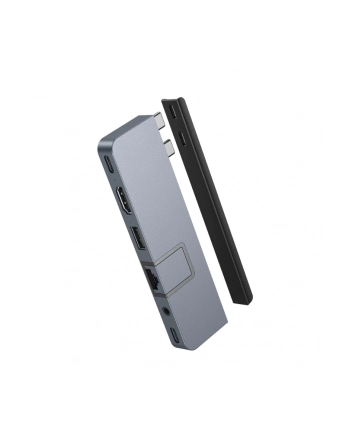 hyperdrive Koncentrator USB 7-in-2 USB-C HUB Grey HDMI/RJ45/USB-A/MicroSD/USB4 nr 2