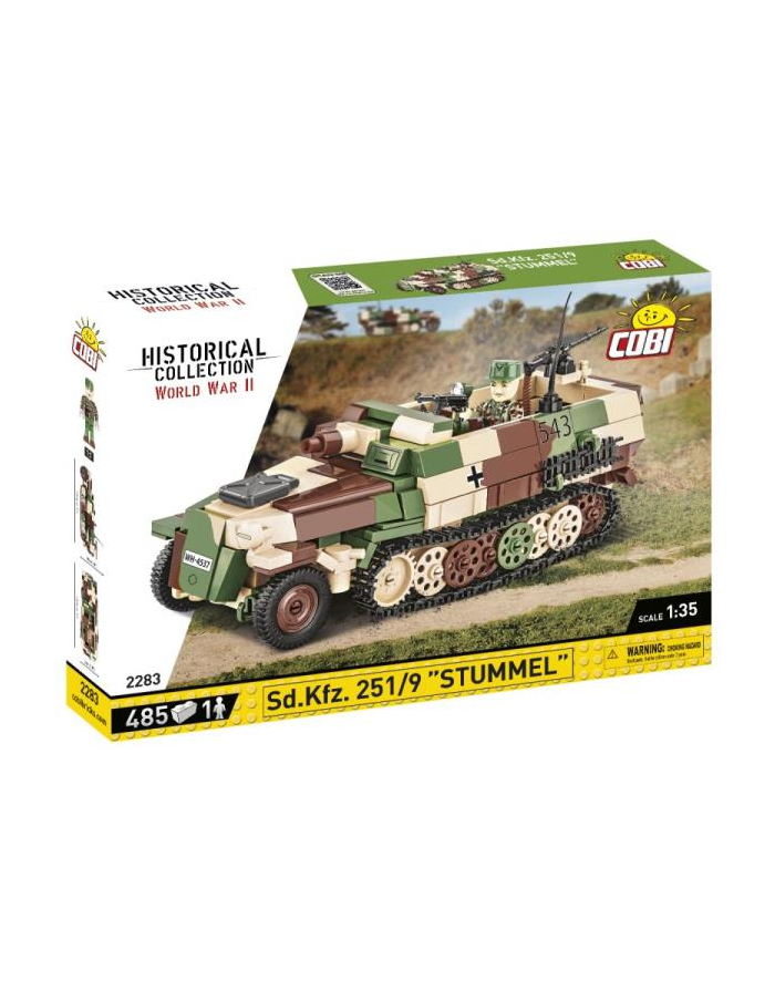 COBI 2283 Historical Collection WWII Niemiecki transporter opancerzony Sd.Kfz. 251/9 '';Stummel''; 485 klocków główny