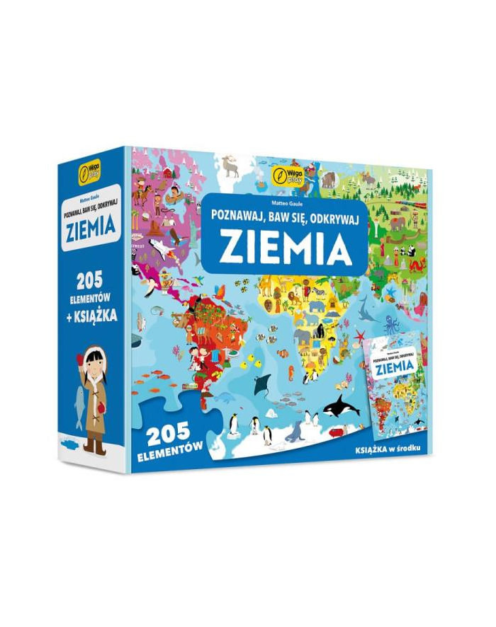 foksal Poznawaj, baw się, odkrywaj. Ziemia. Puzzle i książka. Wilga play główny