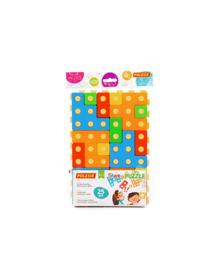 Polesie 93943 Zabawka edukacyjna Ułóż puzzle Nr2 25el w worku główny