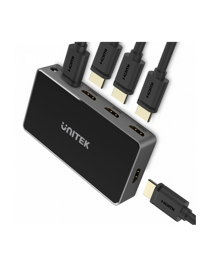 unitek Rozgałęźnik sygnału HDMI 5 IN - 1 OUT, V1110A główny