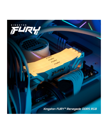 kingston Pamięć DDR5 Fury Renegade RGB White 64GB(2*32GB)/6000Mhz  CL32