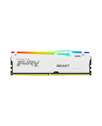 kingston Pamięć DDR5 Fury Beast White RGB 32GB(1*32GB)/6000 CL40