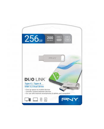 pny Pendrive 256GB USB 3.2 Duo-Link P-FDI256DULINKTYC-GE