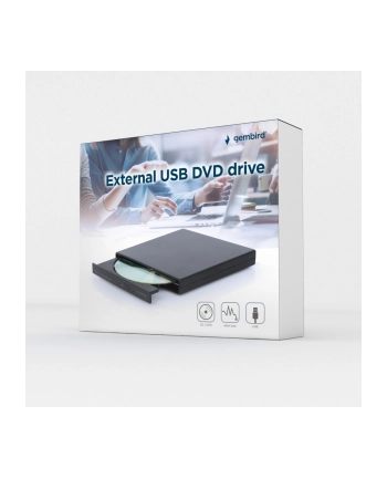 gembird Napęd DVD na USB zew DVD-USB-04 Czarny nr 1
