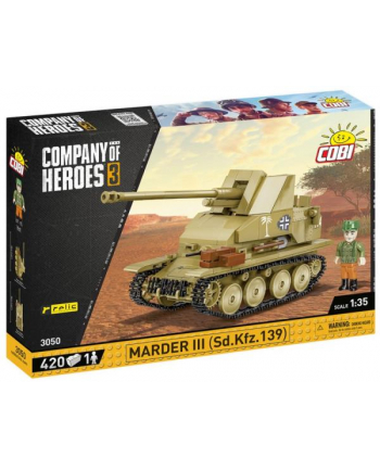 COBI 3050 Company of Heroes 3. Pojazd Marder III Sd.Kfz.139 420 klocków