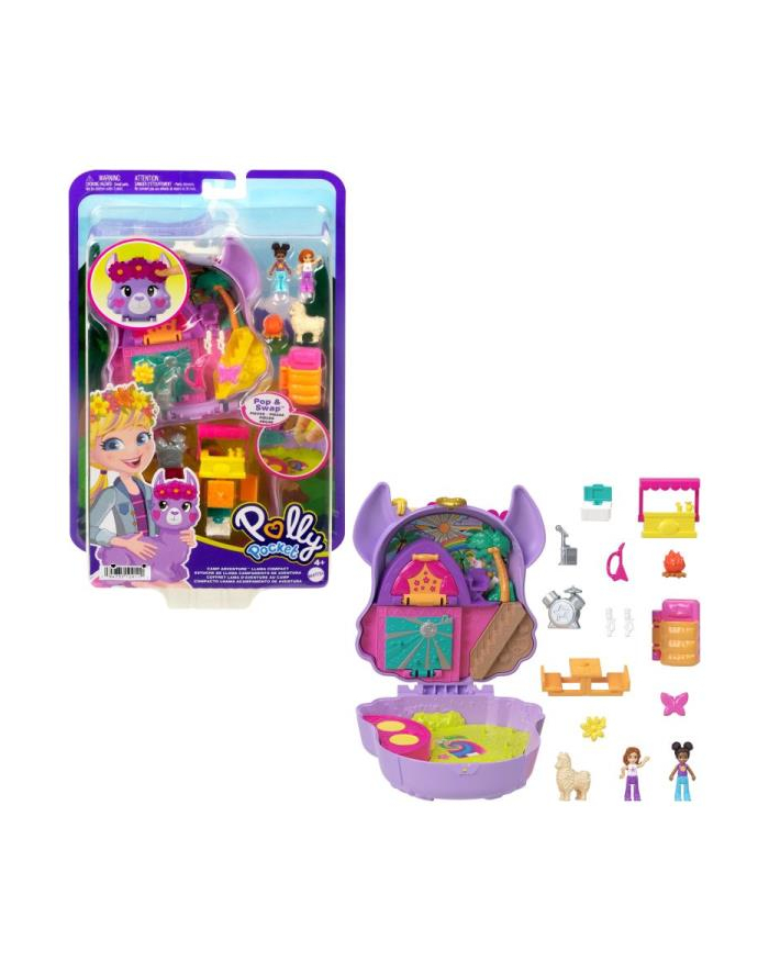 Polly Pocket Zestaw Biwakowe przygody Lamy HKV33 FRY35 MATTEL główny