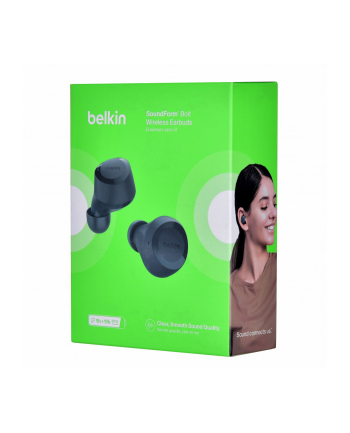 belkin Słuchawki bezprzewodowe Soundform Bolt TWS morskie