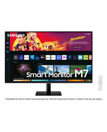 samsung Monitor 32 cale LS32BM700UPXEN VA 3840x2160 UHD 16:9 2xHDMI 3xUSB 2.0 1xUSB-C (65W) 4 ms (GTG) WiFi/BT głośniki płaski SMART 2 lata d2d