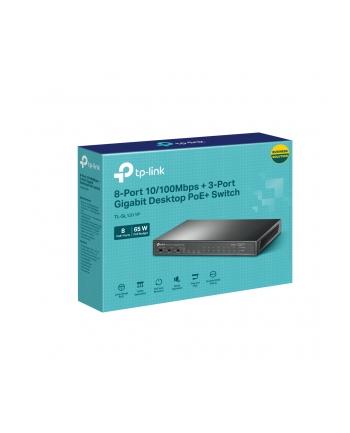 tp-link Przełącznik SL1311P 8xFE PoE+ 2xGE 1xSFP