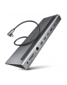 axagon HMC-4KX3 Wieloportowy hub USB 5Gbps, 3x USB-A, 2x HDMI + DP + GLAN +  SD/microSD + audio, PD 100W - nr 39
