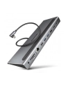 axagon HMC-4KX3 Wieloportowy hub USB 5Gbps, 3x USB-A, 2x HDMI + DP + GLAN +  SD/microSD + audio, PD 100W - nr 53