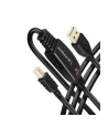 axagon Kabel ADR-210B USB 2.0 A-M -> B-M Aktywny kabel połączeniowy/wzmacniacz 10m - nr 35