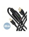 axagon Kabel ADR-220B USB 2.0 A-M -> B-M aktywny kabel połączeniowy/wzmacniacz 20m - nr 13