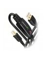 axagon Kabel ADR-220B USB 2.0 A-M -> B-M aktywny kabel połączeniowy/wzmacniacz 20m - nr 18