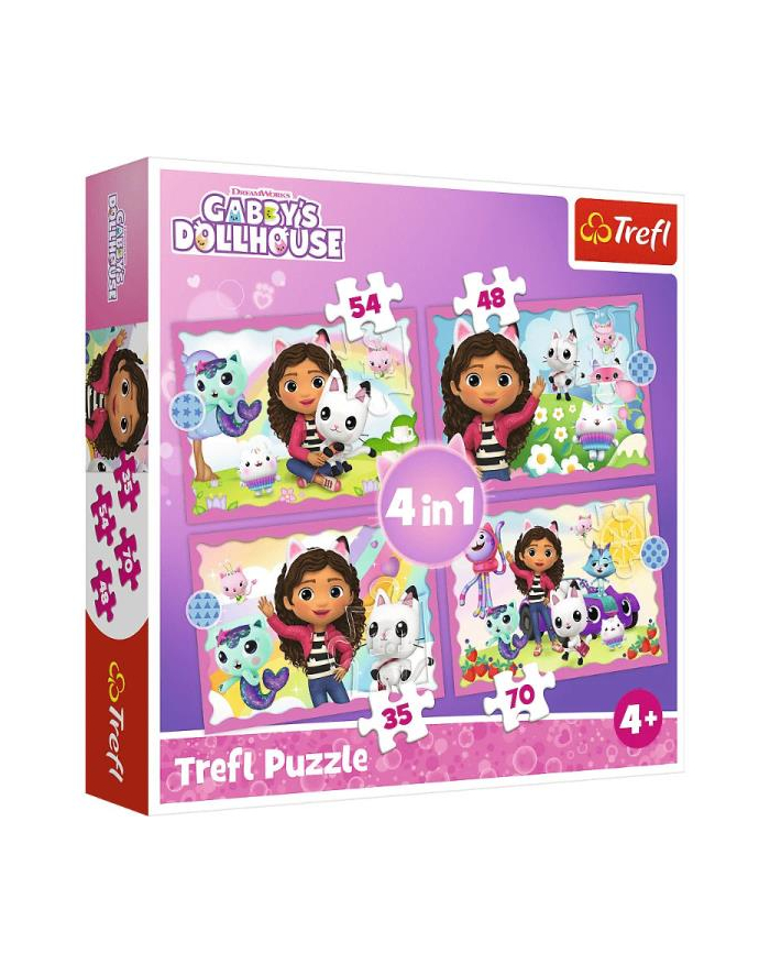 Puzzle 4w1 Przygoda Gabi 34620 Trefl główny