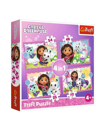 Puzzle 4w1 Przygoda Gabi 34620 Trefl nr 2