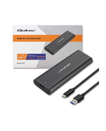 qoltec Obudowa | kieszeń do dysków M.2 SATA SSD | NVME | USB typ C