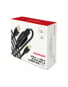 axagon Kabel ADR-215B USB 2.0 A-M -> B-M aktywny kabel połączeniowy/wzmacniacz 15m - nr 25