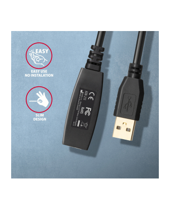 axagon Kabel ADR-215 USB 2.0 A-M -> A-F aktywny kabel przedłużacz/wzmacniacz 15m