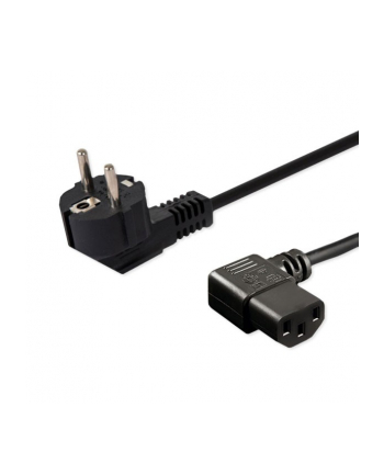 savio Kabel zasilający Schuko (M) kątowy - IEC C13, kątowy 1,2m CL-115